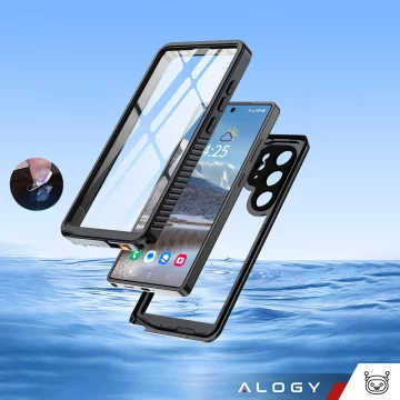 Etui Wodoodporne do Samsung Galaxy S25 Ultra Alogy HydroArmor™ IP68 Case z przezroczystym tyłem Pancerna obudowa 360