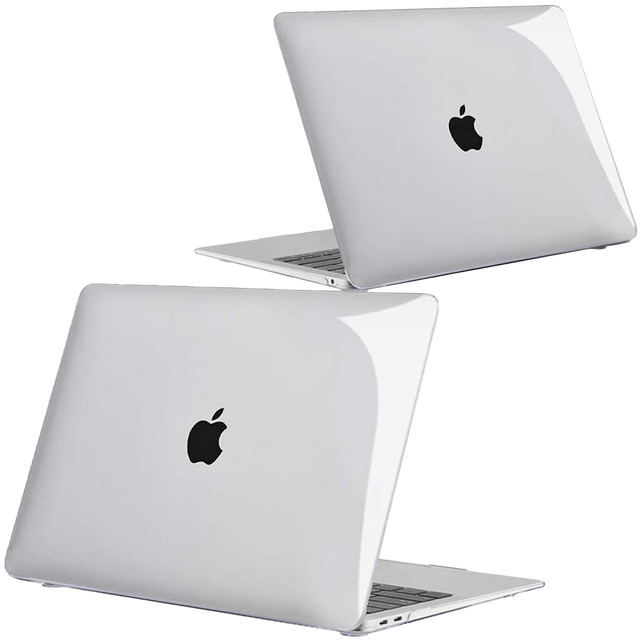 Etui Alogy Hard Case do Apple MacBook Air 13 M1 2021 Przezroczyste + Folia + Nakładka na klawiaturę + Torba Neopren