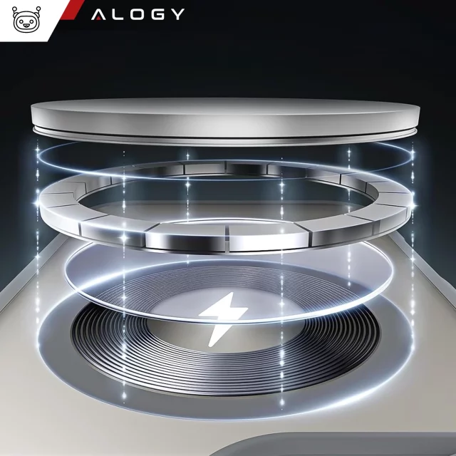 3w1 Zestaw Etui Hybrydowe + Szkło do Apple iPhone 16 Pro obudowa ochronna Hybrydowe MagSafe z ochroną obiektywu case + 2x Szkło hartowane ochronne na telefon Alogy 3in1 Case Pack Titanium Szare