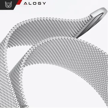 Alogy Steel Strap Apple Watch Bracelet 42/44/45/49mm Stainless Steel Silver