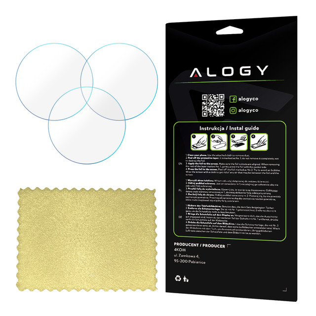 3x Alogy Hydrogel ochranná fólie na displej pro Huawei Watch GT 2 42mm