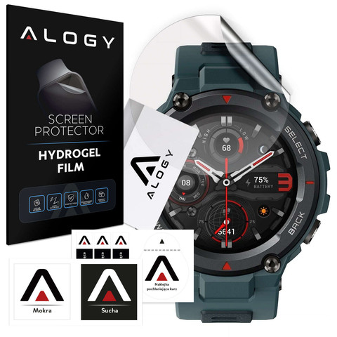 Alogy Hydrogel Protective Film for Smartwatch for Xiaomi Amazfit T-rex Pro