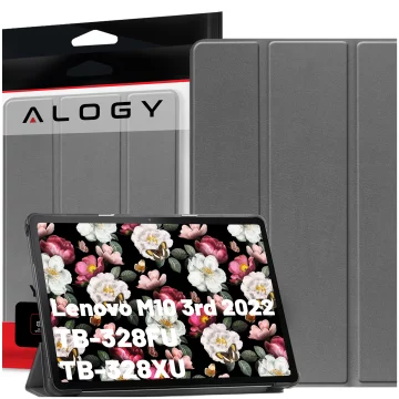 Lenovo Tab M10 3gen 3 GEN 10.1 2022 TB328FU TB328XU Tablet Case Alogy Book Cover Gray