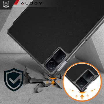 Pouzdro pro Xiaomi Redmi Pad SE 2023 11" Smart Case Cover with Flip Housing Case Alogy Black Glass