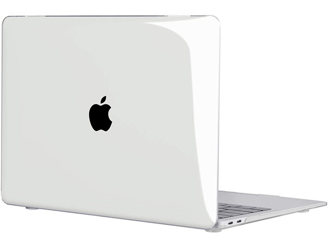 Etui Alogy Hard Case do Apple MacBook Air 13 M1 2021 Przezroczyste + Folia na ekran + Nakładka na klawiaturę
