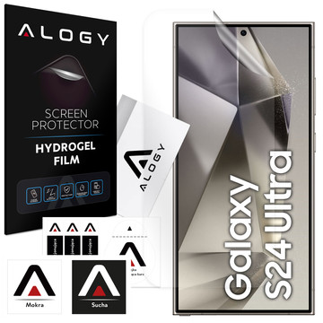 Hydrogel film for Samsung Galaxy S24 Ultra protective phone screen Alogy Hydrogel Film