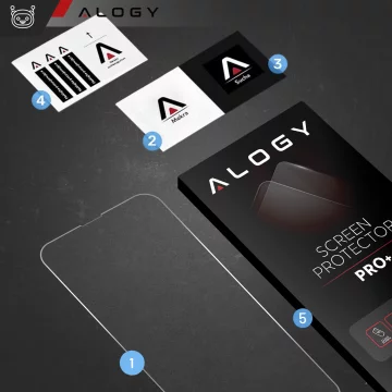 Tempered Glass for Apple iPhone 16 Pro Max Screen Protector 9H Alogy Heavy Pro ™️