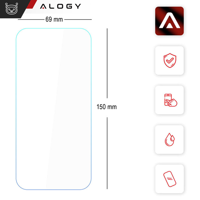 2x 9H tempered glass for Samsung Galaxy S23 FE phone screen Alogy Screen Protector PRO [2 pcs.]