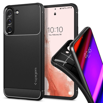 Case for Samsung Galaxy S22 case Spigen Rugged Armor Matte Black