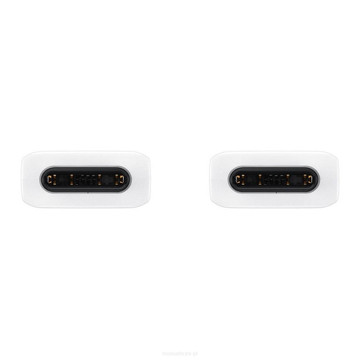 Kabel USB-C - USB-C Typ-C 3A Napájení Kabel PD QC 1M Bílý 1ks.