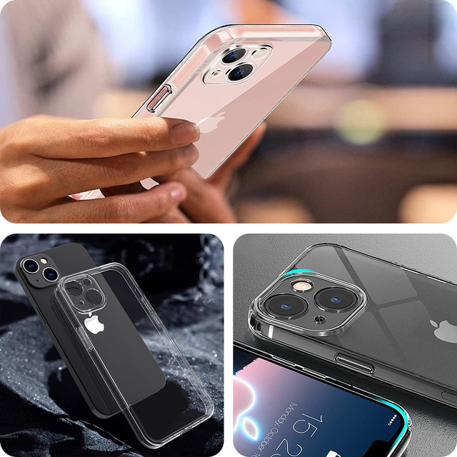 Armored case Alogy Hybrid Case with camera cover for Apple iPhone 13 Clear Glass