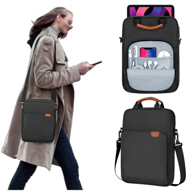 Torba na laptopa/ iPada Pro Air/ tablet 11-13 cal męska damska Unisex Pasek na ramię etui futerał pokrowiec Alogy saszetka czarna