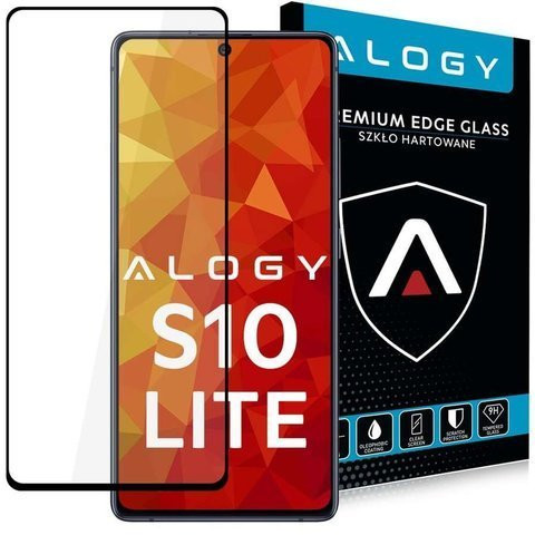Pouzdro Glass Alogy Full Glue vhodné pro Samsung Galaxy S10 Lite černé