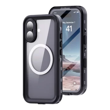 Alogy HydroArmor™ IP68 wasserdichte Hülle mit transparenter Rückseite, 360-Panzerabdeckung für MagSafe für Apple iPhone 16 Plus