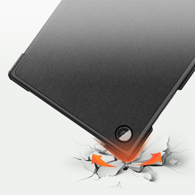 Dux Ducis Domo Flip Case for Samsung Galaxy Tab A8 10.5 X200/ X205 Black Foil Stylus Pen