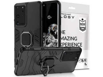 Pouzdro Alogy Stand Ring Armor pro Samsung Galaxy S21 Ultra černé