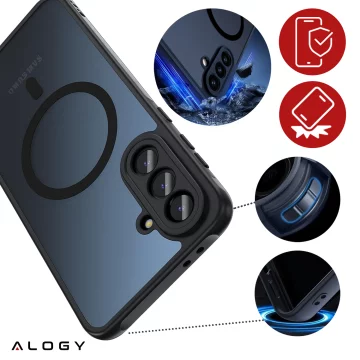 Apple iPhone 16 Pro Max Case Alogy Anti-Shock Hybrid Case for MagSafe Clear