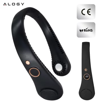 Stolní ventilátor stojící ventilátor malé oběhové čerpadlo s klipem bezdrátové ruční 500mAh USB-C Alogy White