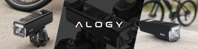 Světlo na kolo Přední LED světlo na kolo Osvětlení na kolo Vodotěsné IPX5 Alogy P12 Bike Light Black