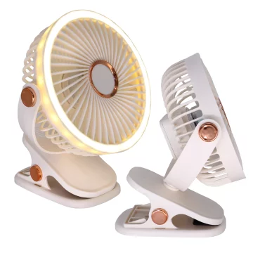 Ventilátor Větrník Větrník Přenosný klip Alogy Stolní dětský kočárek Akumulátorový bílý