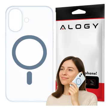 Pouzdro pro Apple iPhone 16 Pro Max Alogy MagSafe Hybrid Matte Case Matte Cover with Lens Protection Black