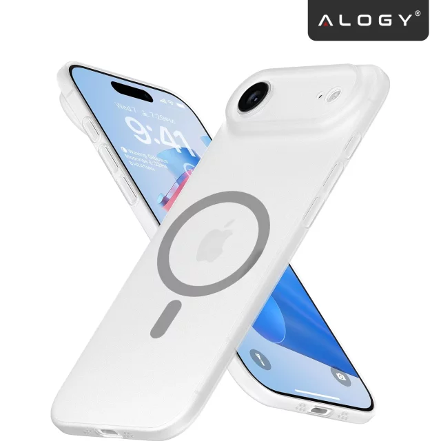 Pouzdro pro Apple iPhone 16 Pro Max Alogy MagSafe Hybrid Matte Case Matte Cover with Lens Protection Black