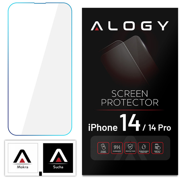 9H tempered glass Alogy screen protector for Apple iPhone 14/ 14 Pro