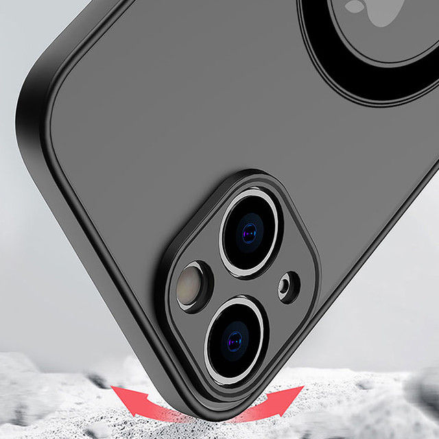 Case for Apple iPhone 13 Mini Alogy Hybrid Mag Case for MagSafe with camera protection matte black