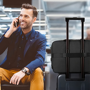 Alogy Outdoor Protective Travel Case Shoulder Bag for Laptop, MacBook Air Pro up to 15.6" Black