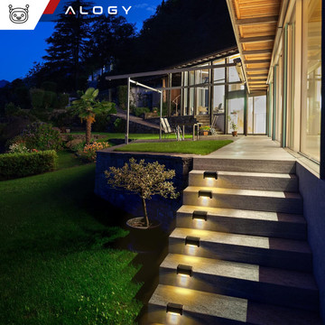 LED solar garden lamp for terrace, balcony, stairs, balustrade with dusk sensor, AAA battery, black