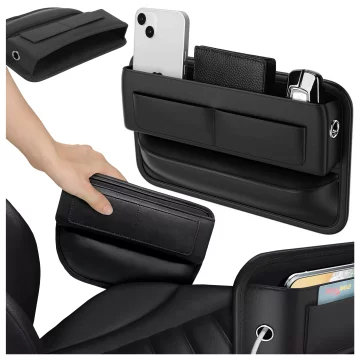 Organizér do auta do auta mezi sedadla Alogy Car Front Seat Storage Box černá