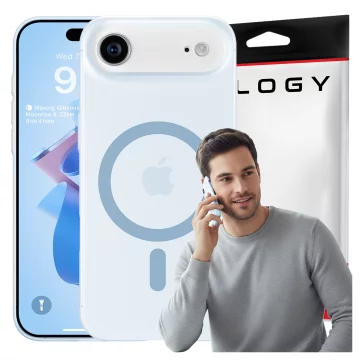 Apple iPhone 17 Air Case – Matte MagSafe Cover with Lens Protection, Slim and Scratch-Resistant, Perfect Fit – Alogy Skinny MatteCase™ Sky Blue