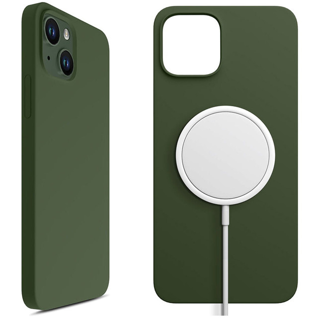 Etui na telefon 3mk do Apple iPhone 13 Hardy Silicone MagCase Alphine Green