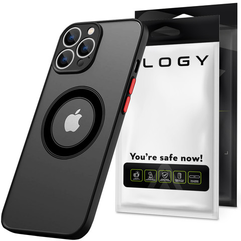 Case for Apple iPhone 13 Pro Max Alogy Hybrid Mag Case for MagSafe with camera protection matte black
