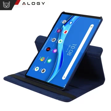 Pouzdro 360 pro Lenovo Tab M11 10,95" TB330FU / TB330XU / TB331FC otočný kryt na tablet Flip Cover Pouzdro Alogy Navy Blue