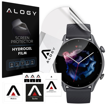 Alogy Hydrogel Hydrogel Protective Film for Smartwatch for Xiaomi AmazFit GTR 3 Pro