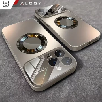 Etui do Apple iPhone 16 Pro Max obudowa Alogy MagSafe LuxeShield™ Case z ochroną obiektywów do MagSafe Titanium