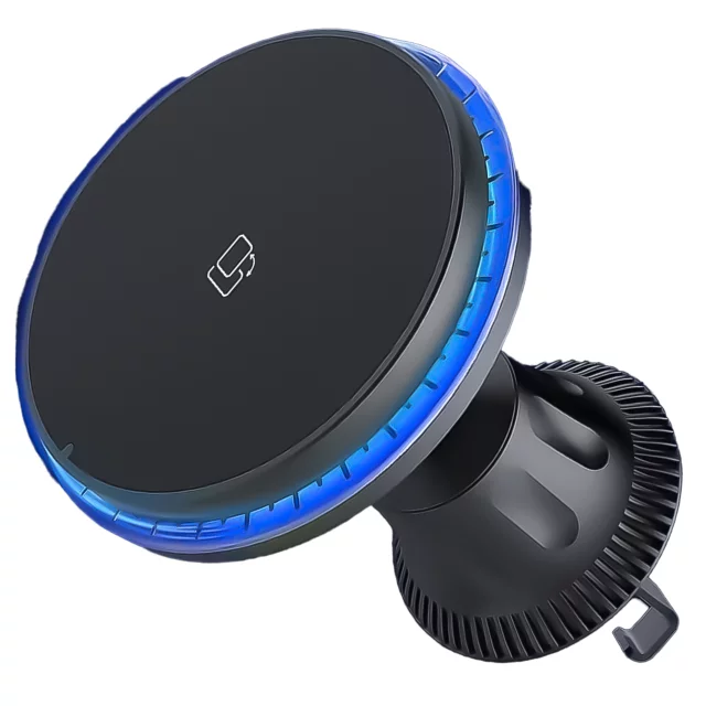 Uchwyt samochodowy Alogy Car Holder do MagSafe z ładowaniem indukcyjnym 2w1 15W do kratki Czarny