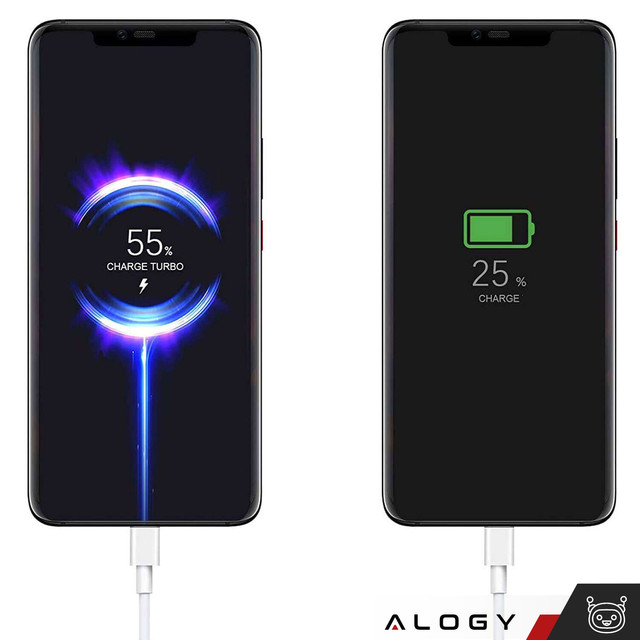 USB - USB-C Type C Cable Alogy Strong Fast 67W 6A PD 1.5M Cable White