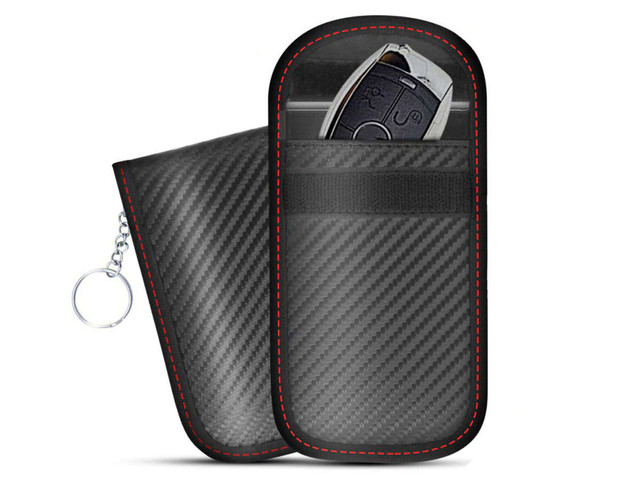 Antykradzieżowe etui x2 na klucze Alogy pokrowiec blokujący sygnał 14x9.5cm