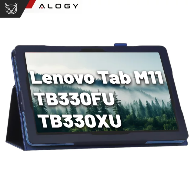 Pouzdro pro Lenovo Tab M11 10,95" TB330FU/TB330XU/TB331FC Stojan Kryt Tablet Flip Cover Pouzdro Alogy Navy Blue