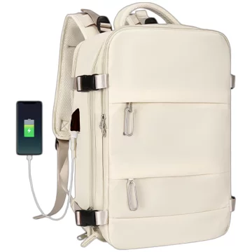 Batoh taška na notebook 15,6 palcový pánský dámský velký kufr do letadla USB unisex 42x30x10cm Alogy voděodolný černý