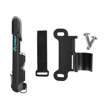 Alogy Bike Pump with Air Pressure Gauge Black