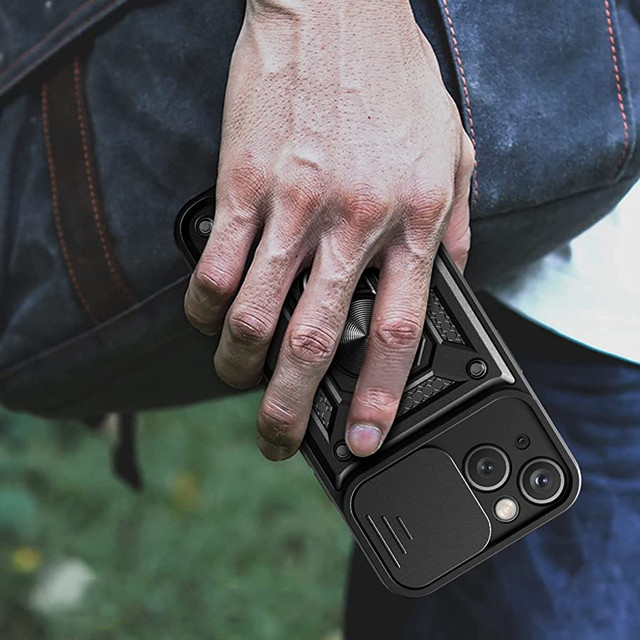 Pouzdro Alogy Camshield Stand Ring s krytem fotoaparátu pro Apple iPhone 14