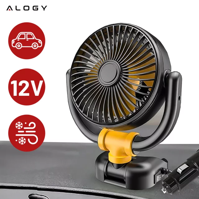 Malý ventilátor Mini ventilátor do auta pro kokpit Palubní deska Zapalovač cigaret pro auto 12V Quiet Alogy Car Black
