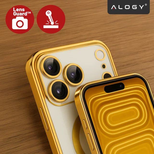 Case for Apple iPhone 16 Pro Max Alogy MagSafe Hybrid Matte Case with Lens Protection Black