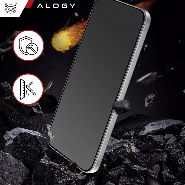 Alogy Privacy Glass gehärtetes Glas für Apple iPhone 16 Pro, matte Displayschutzfolie