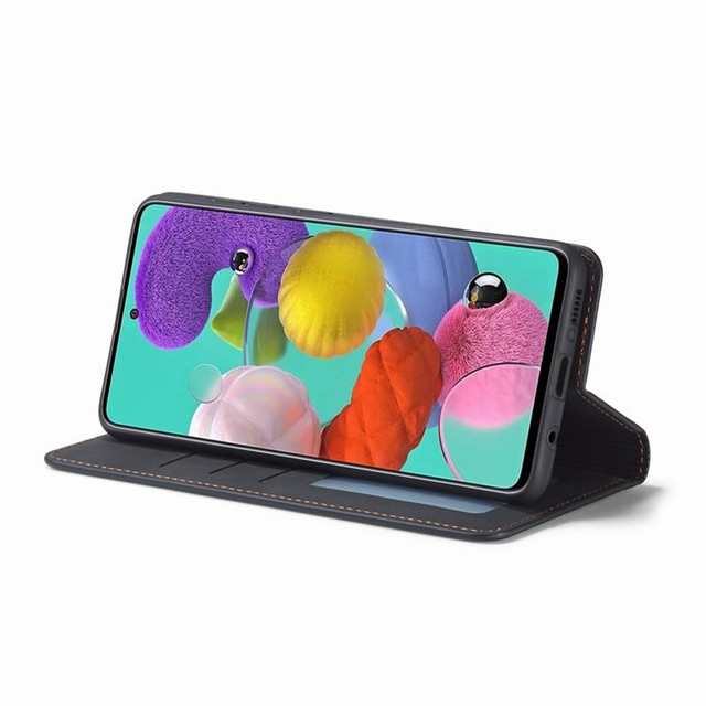 Leather Flip Wallet Case Alogy Forwenw pro Samsung Galaxy S22 Ultra Black