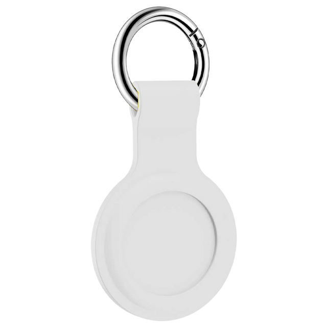 Silikonové pouzdro Alogy klíčenka s karabinou pro Apple AirTag White
