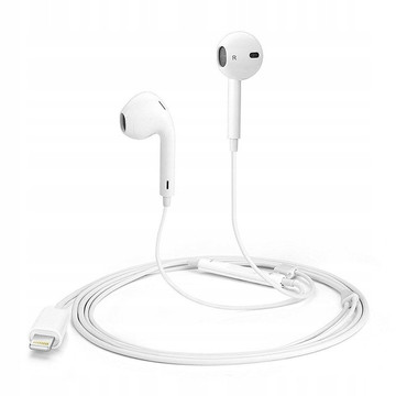 Ear Pods Lightning kabelgebundene Kopfhörer für Apple iPhone iPad iPod In-Ear Weiß